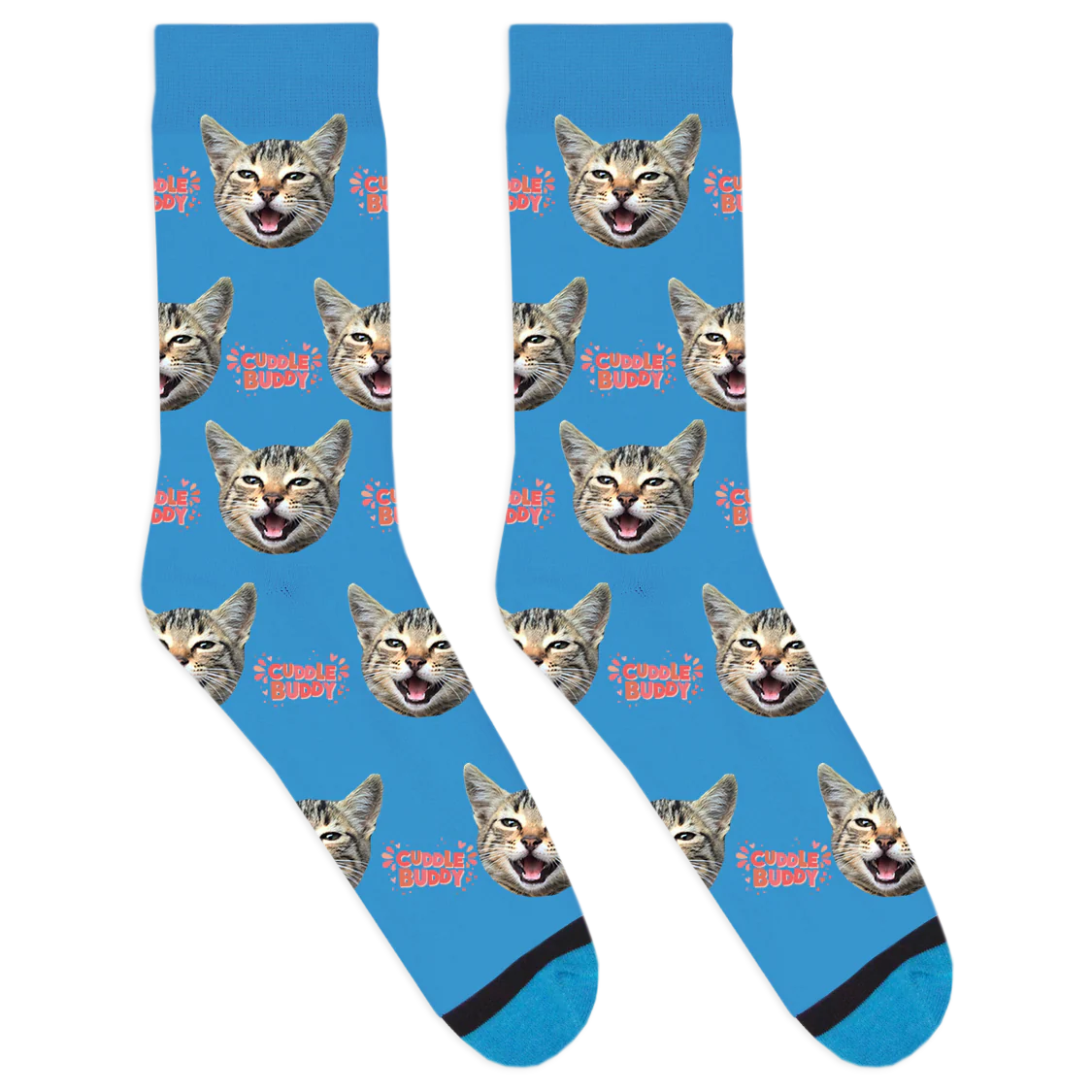 Custom Cuddle Buddy Pink Socks - Image 3
