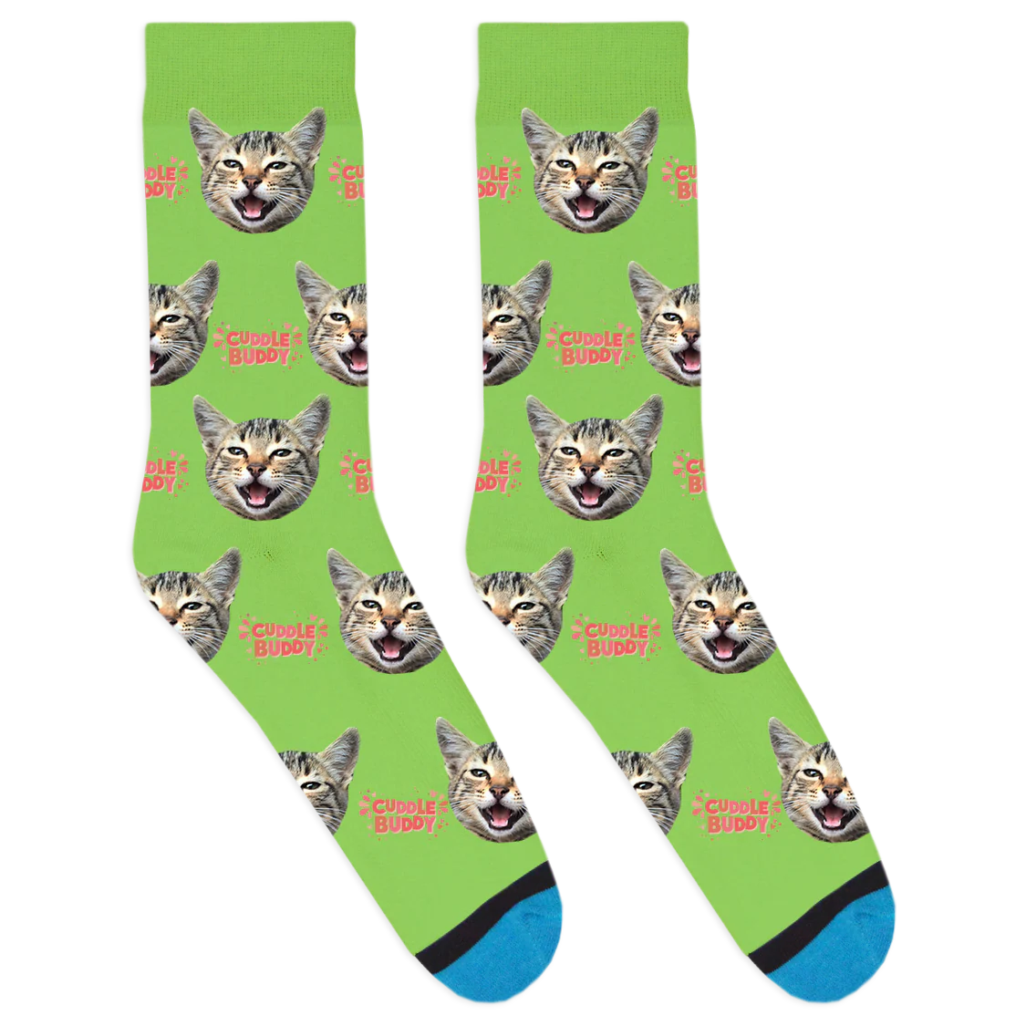 Custom Cuddle Buddy Pink Socks - Image 4