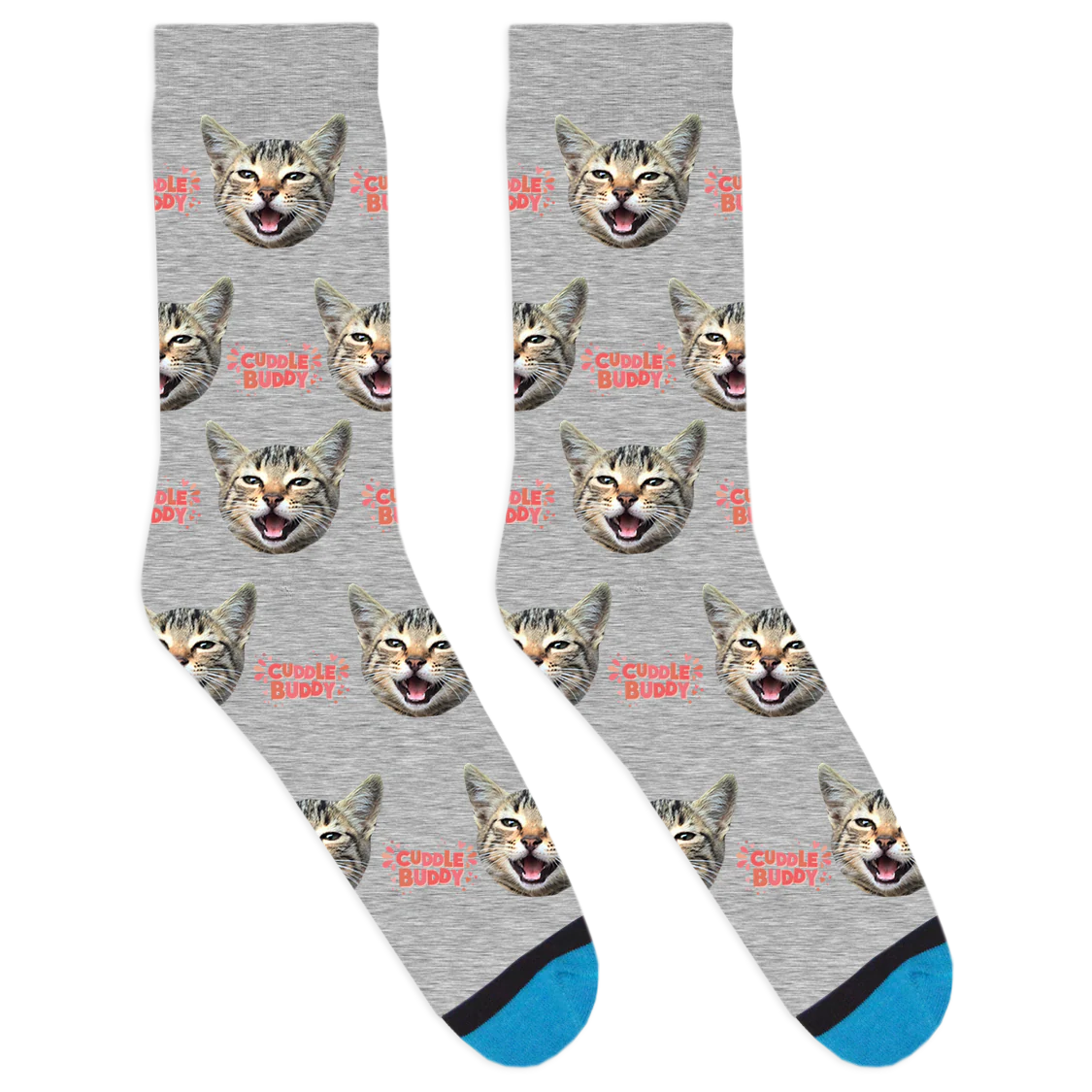 Custom Cuddle Buddy Pink Socks - Image 5