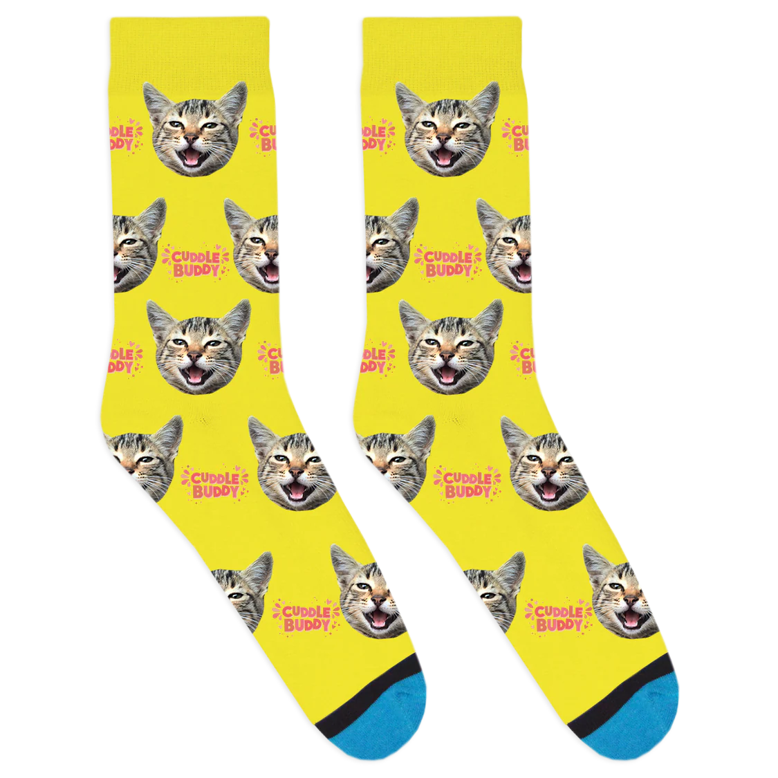Custom Cuddle Buddy Pink Socks - Image 9