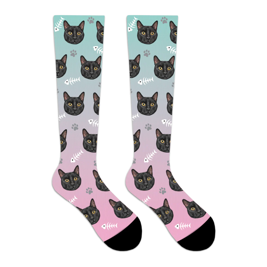 Custom Cat Compression Socks - Image 17