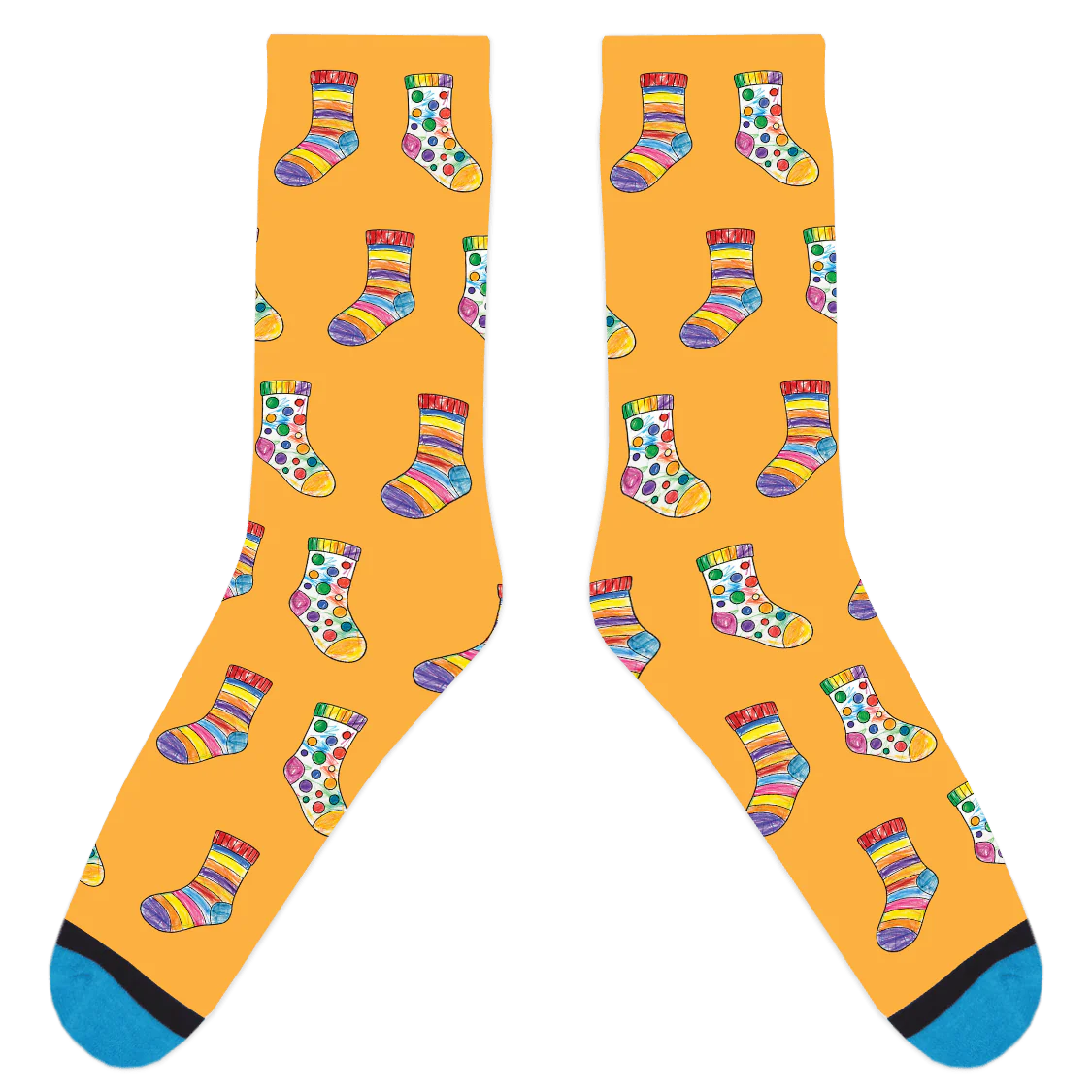 Custom Sock Coloring Sheet Socks - Image 11