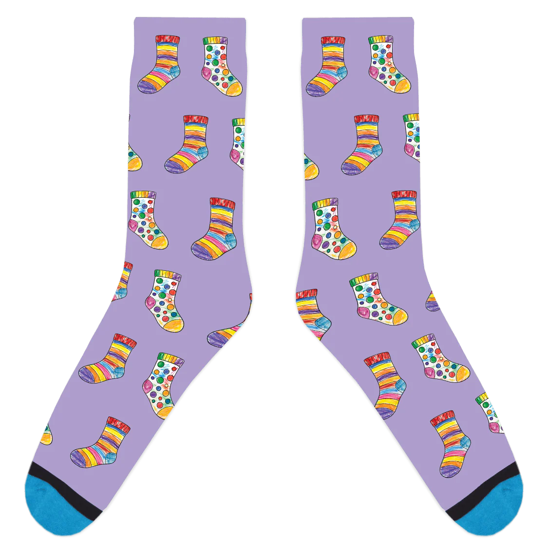 Custom Sock Coloring Sheet Socks - Image 12