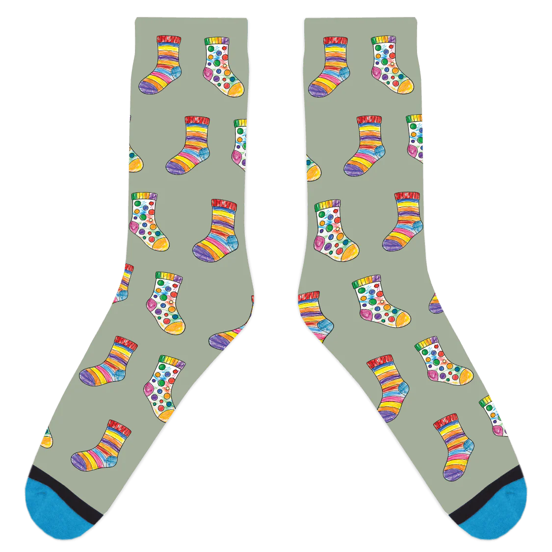 Custom Sock Coloring Sheet Socks - Image 14
