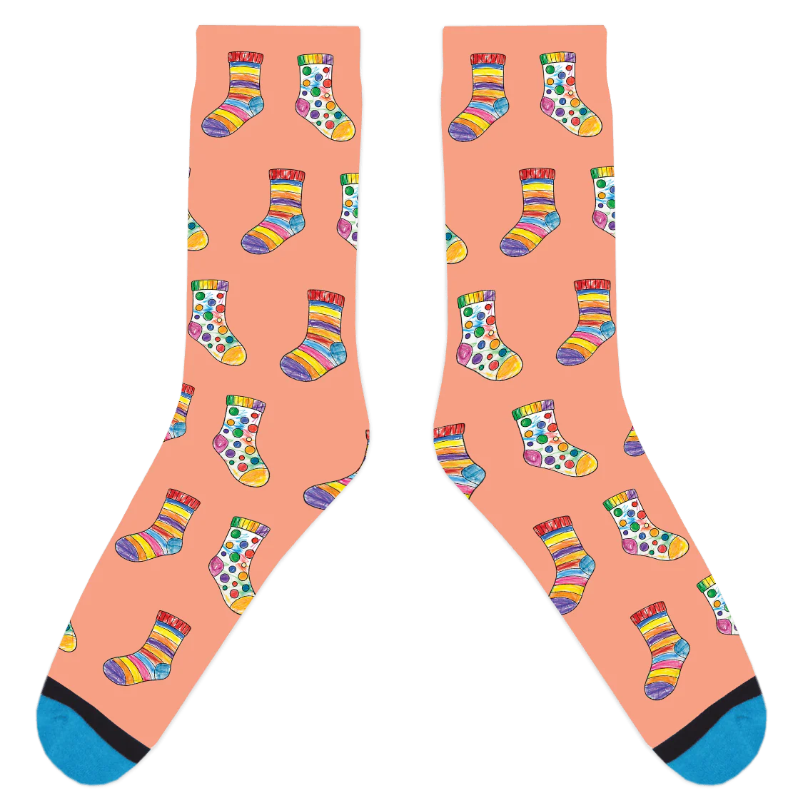 Custom Sock Coloring Sheet Socks - Image 15
