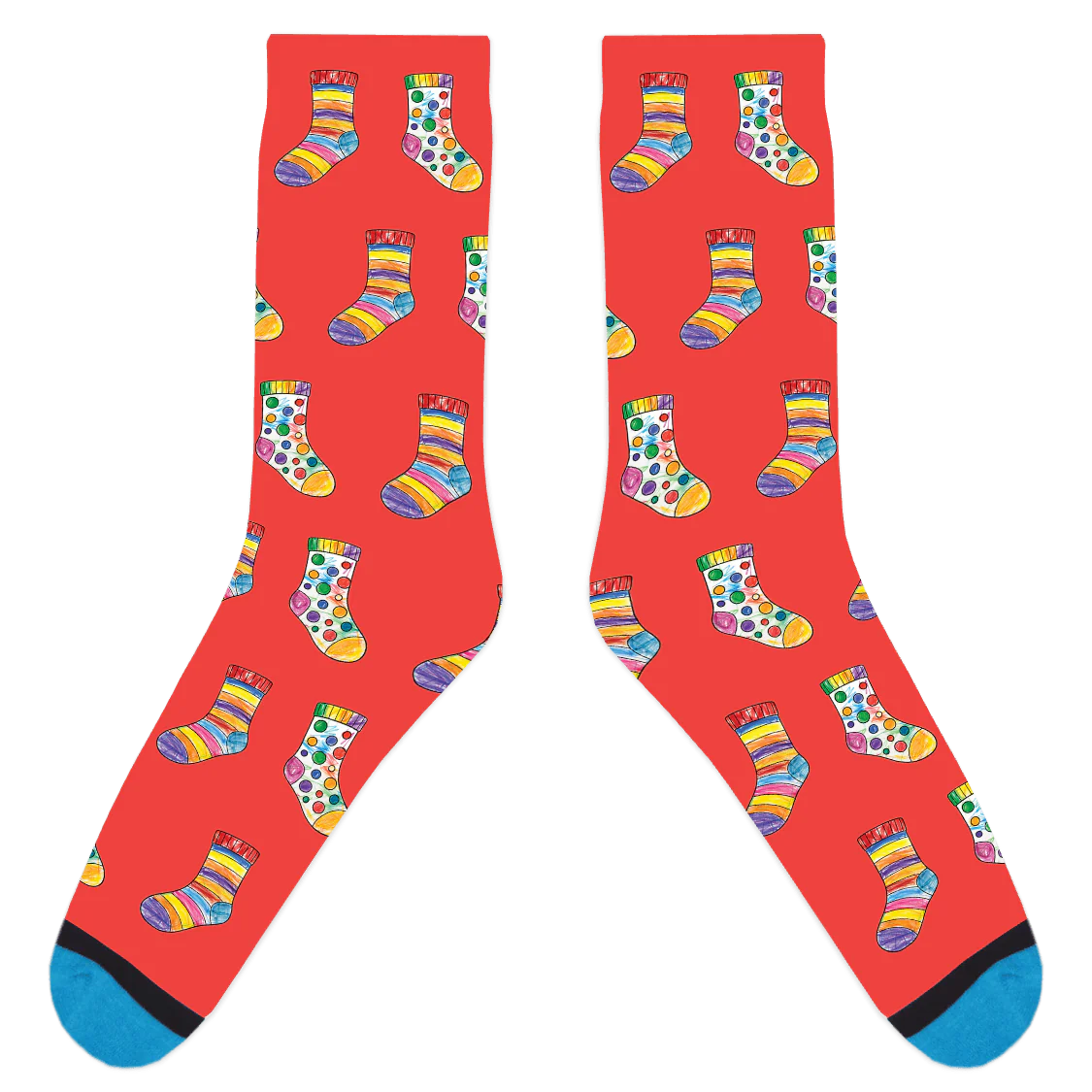 Custom Sock Coloring Sheet Socks - Image 3