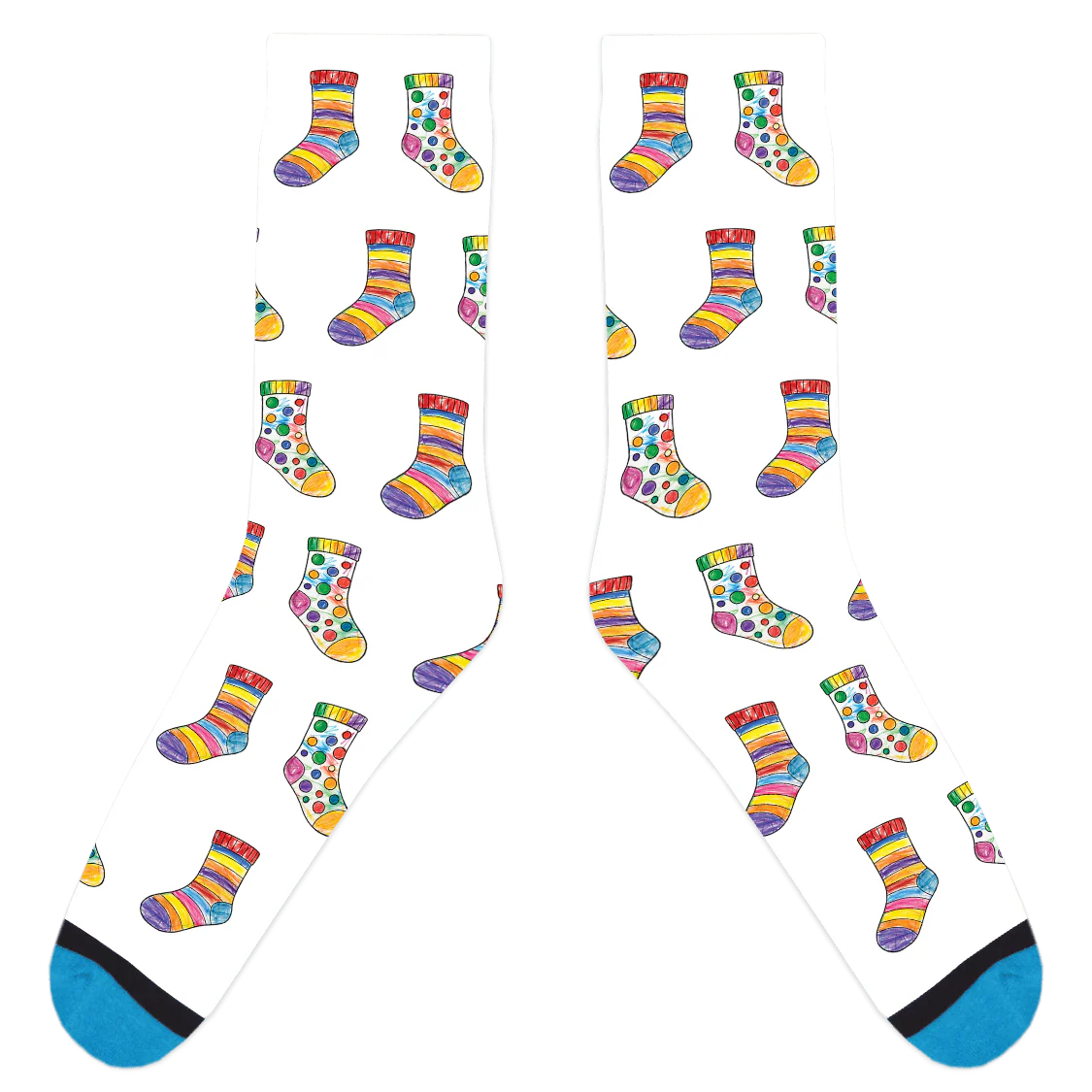 Custom Sock Coloring Sheet Socks - Image 4