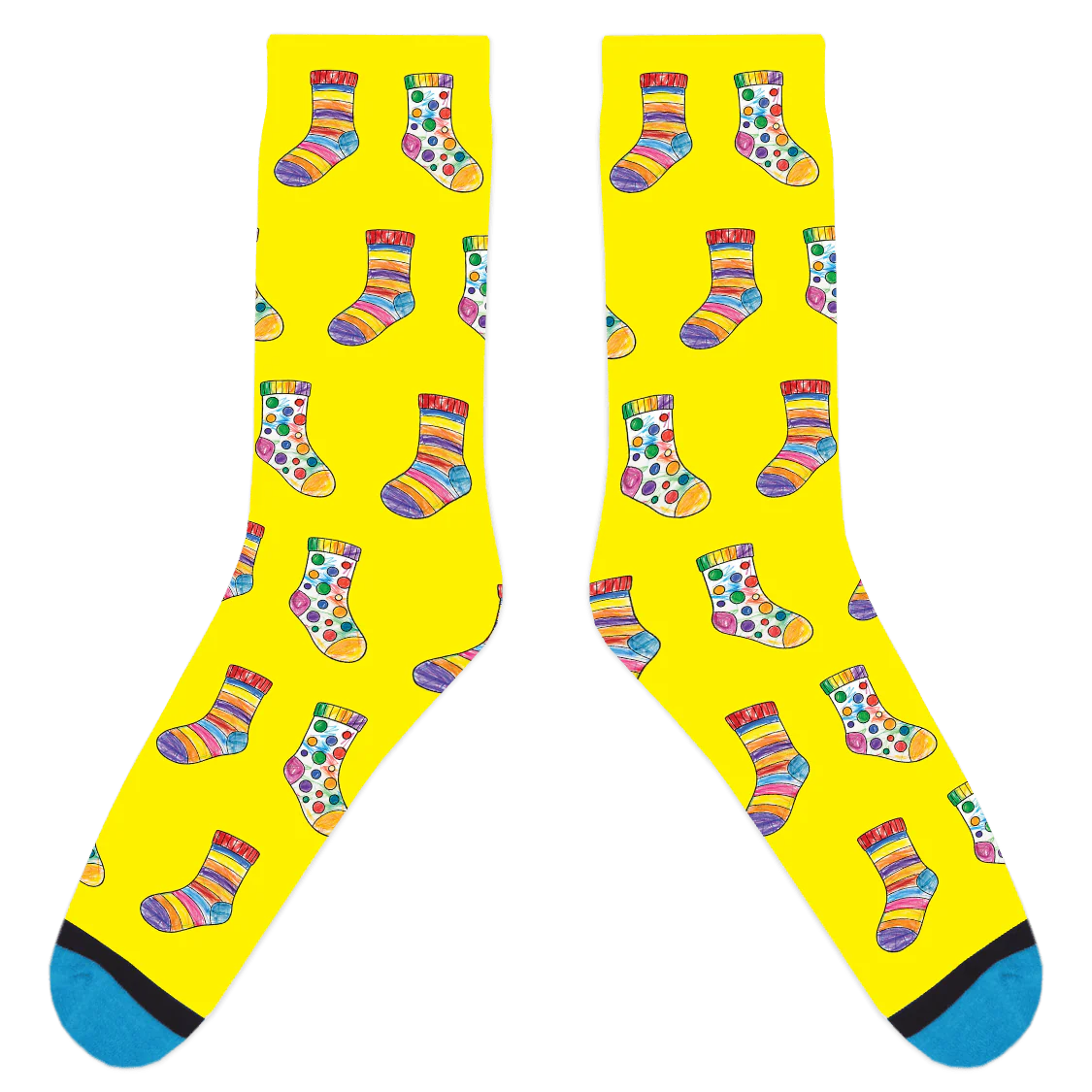 Custom Sock Coloring Sheet Socks - Image 5