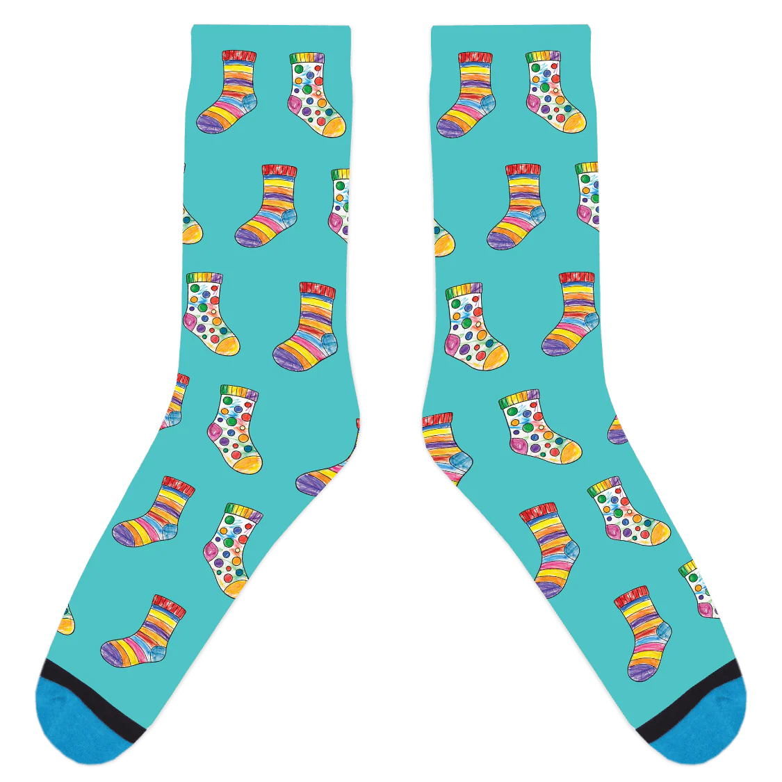 Custom Sock Coloring Sheet Socks - Image 6