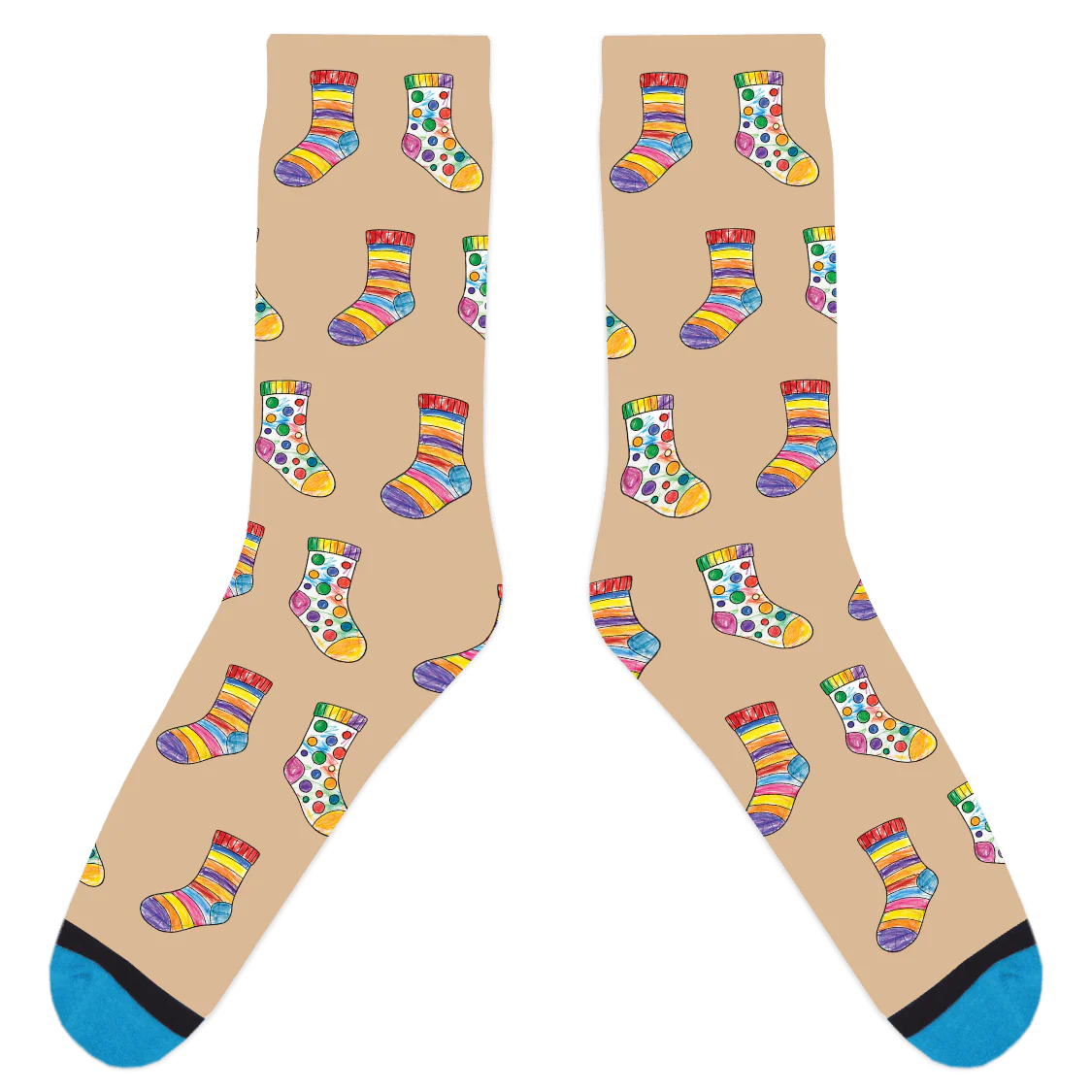 Custom Sock Coloring Sheet Socks - Image 7