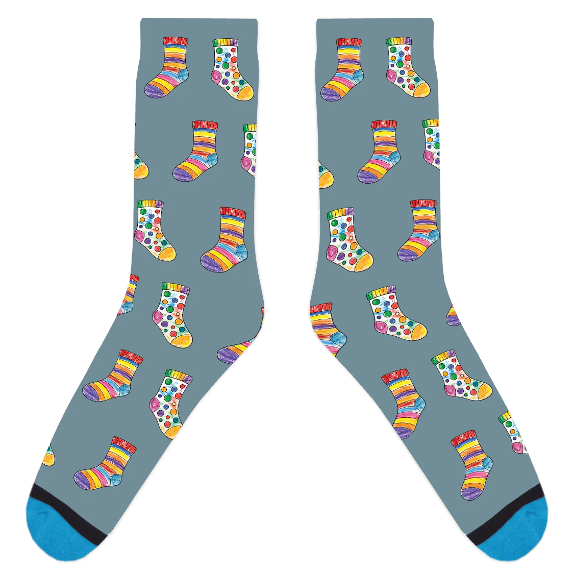 Custom Sock Coloring Sheet Socks - Image 8
