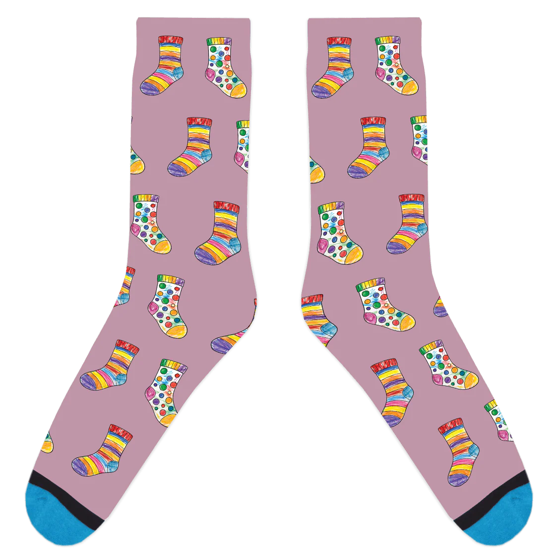Custom Sock Coloring Sheet Socks - Image 9