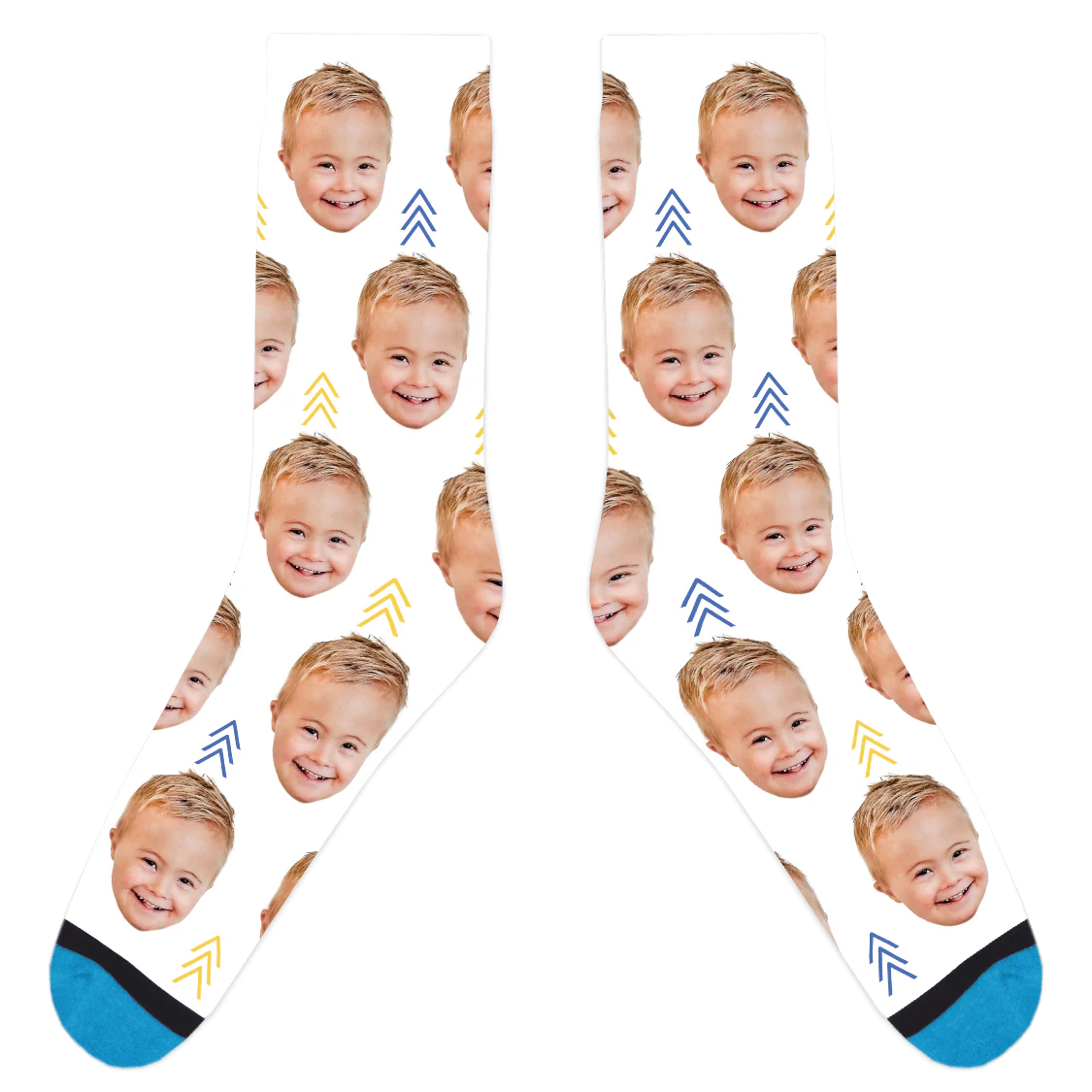 Custom World Down Syndrome Day Arrow Socks - Image 3