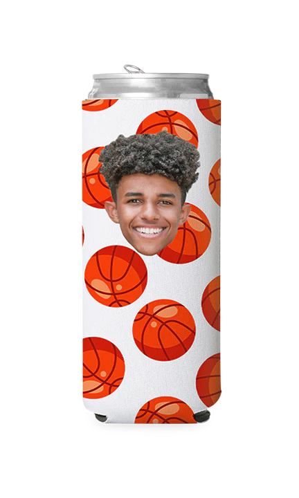 Custom Basketball Can Cooler - Image 2