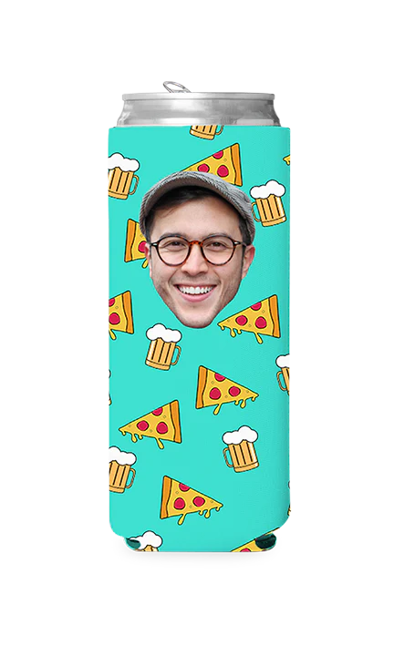 Custom Beer and Pizza Can Cooler - Image 10