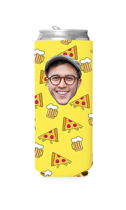 Custom Beer and Pizza Can Cooler - Image 11