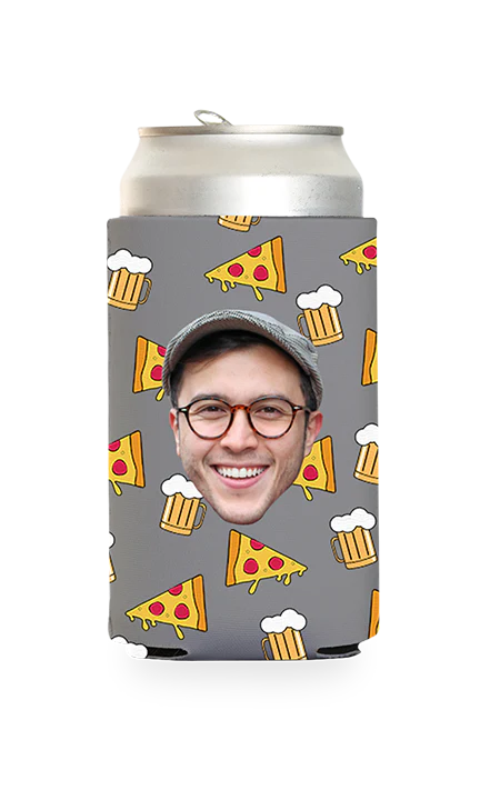 Custom Beer and Pizza Can Cooler - Image 14