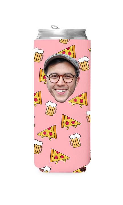 Custom Beer and Pizza Can Cooler - Image 8