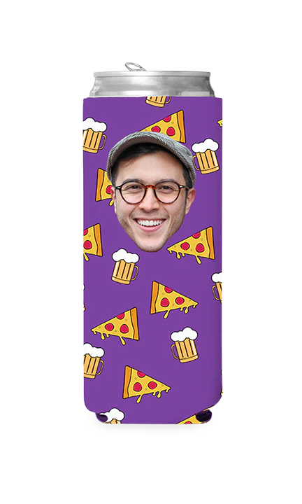 Custom Beer and Pizza Can Cooler - Image 9
