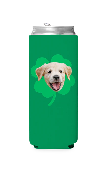 Custom Big Shamrock Can Cooler - Image 2