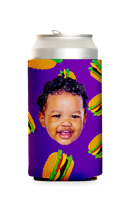 Custom Burgers Can Cooler