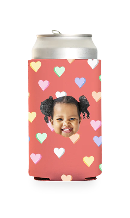 Custom Candy Hearts Can Cooler - Image 11