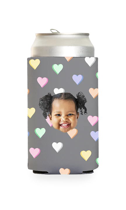 Custom Candy Hearts Can Cooler - Image 14