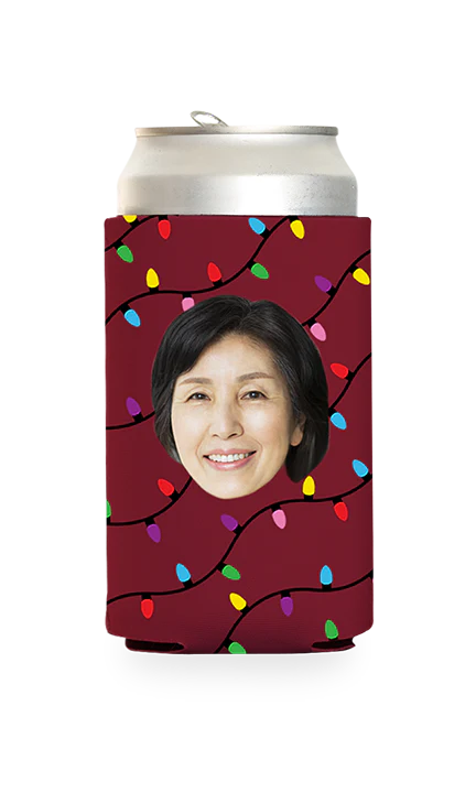 Custom Christmas Lights Can Cooler - Image 10