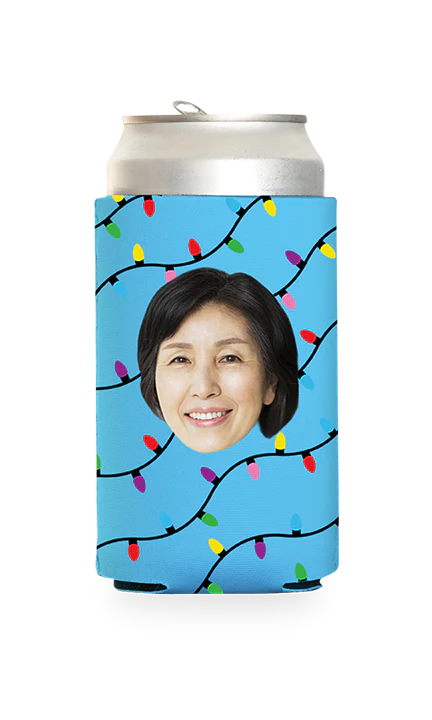 Custom Christmas Lights Can Cooler - Image 12