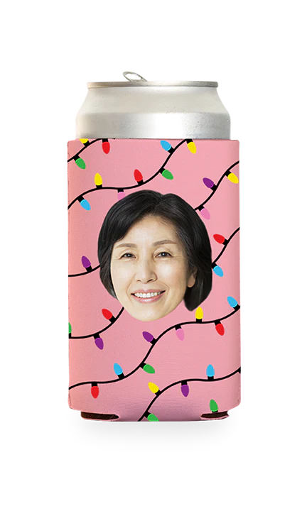 Custom Christmas Lights Can Cooler - Image 13