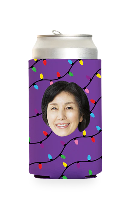 Custom Christmas Lights Can Cooler - Image 14