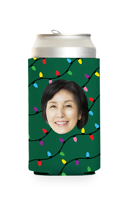 Custom Christmas Lights Can Cooler - Image 9