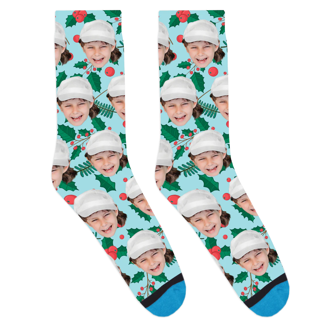 Custom Christmas Mistletoe Socks - Image 2