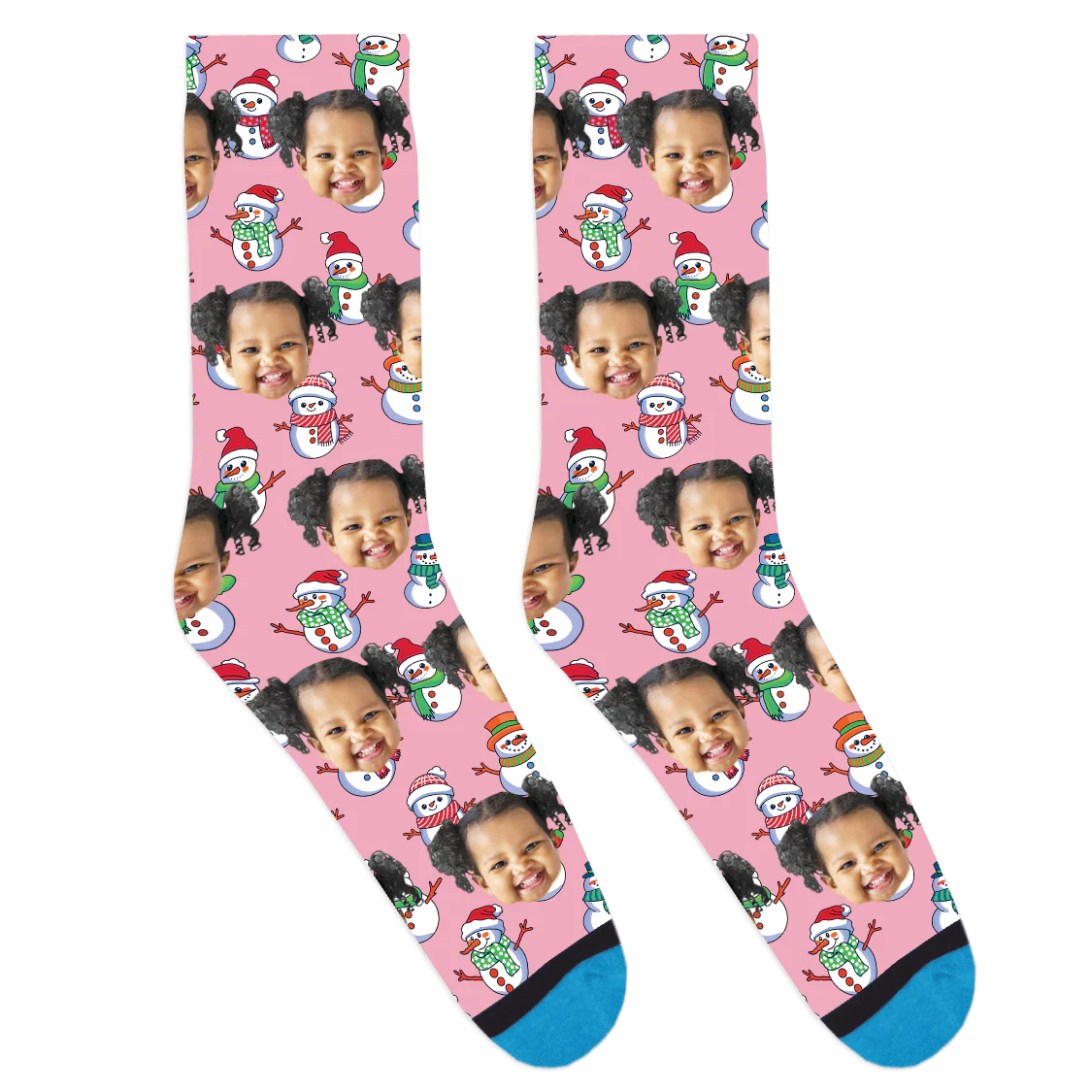 Custom Christmas Snowmen Socks - Image 2