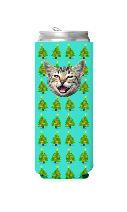 Custom Christmas Trees Can Cooler - Image 10