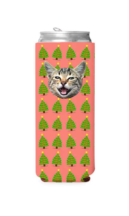 Custom Christmas Trees Can Cooler - Image 2