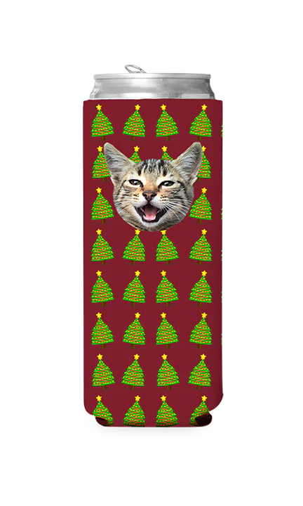 Custom Christmas Trees Can Cooler - Image 4