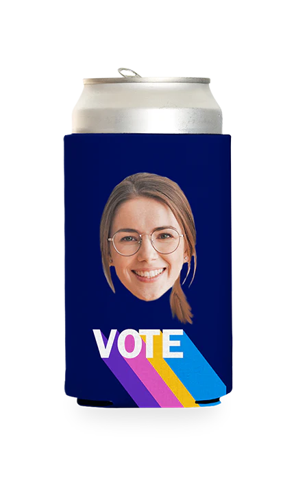 Custom Colorful Vote Can Cooler