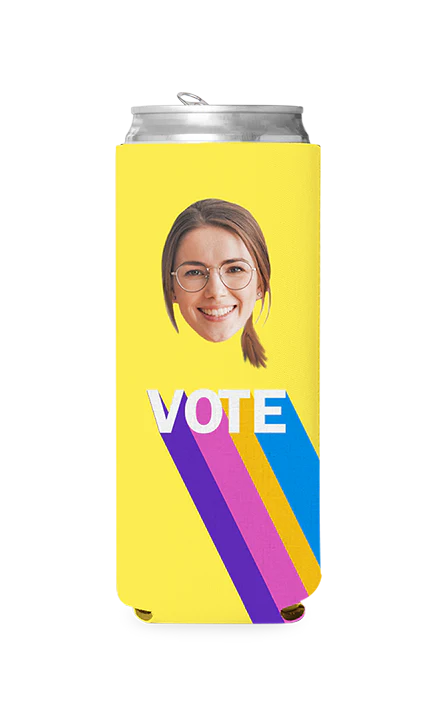 Custom Colorful Vote Can Cooler - Image 11