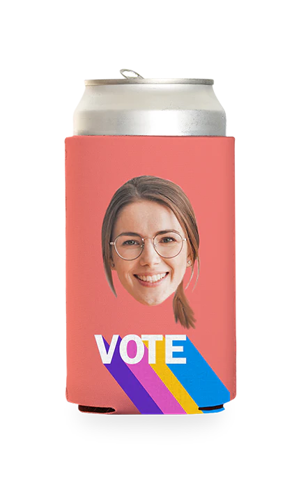 Custom Colorful Vote Can Cooler - Image 12