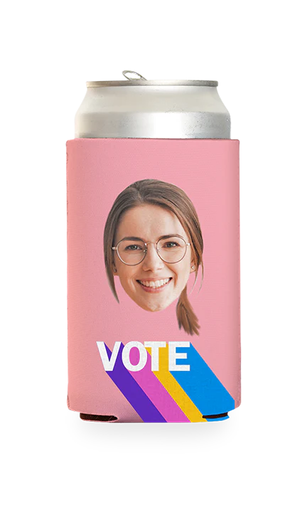 Custom Colorful Vote Can Cooler - Image 17