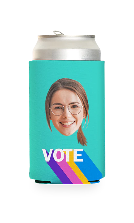 Custom Colorful Vote Can Cooler - Image 19