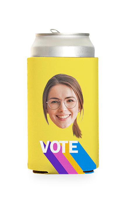 Custom Colorful Vote Can Cooler - Image 20