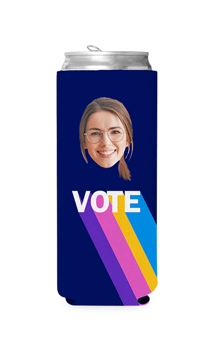 Custom Colorful Vote Can Cooler - Image 4