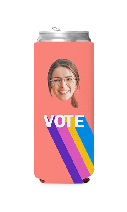 Custom Colorful Vote Can Cooler - Image 5