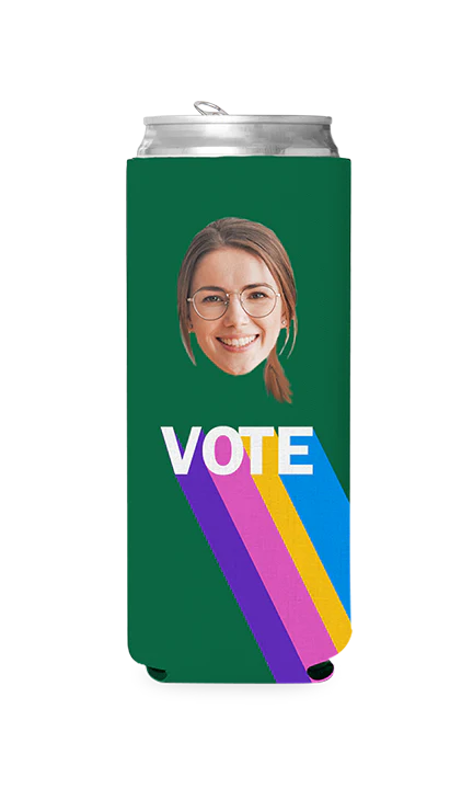 Custom Colorful Vote Can Cooler - Image 6