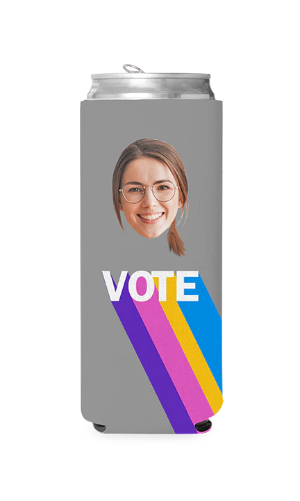 Custom Colorful Vote Can Cooler - Image 7