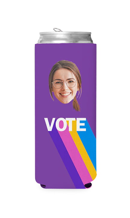 Custom Colorful Vote Can Cooler - Image 9
