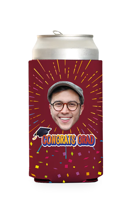Custom Congrats Grad Can Cooler