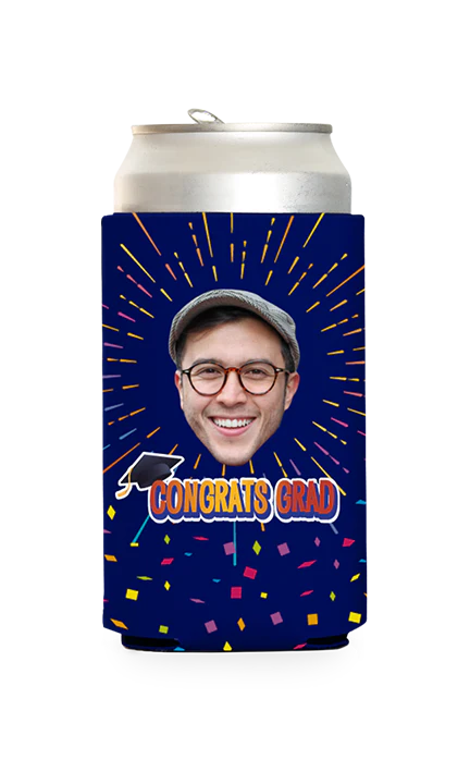Custom Congrats Grad Can Cooler - Image 2